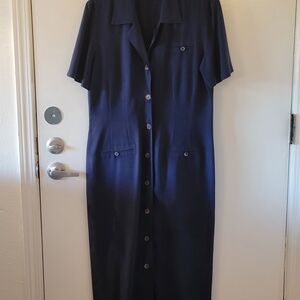 dressbarn Navy Midi Dress